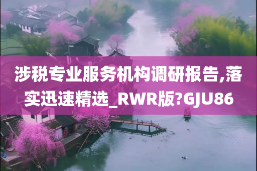 涉税专业服务机构调研报告,落实迅速精选_RWR版?GJU86