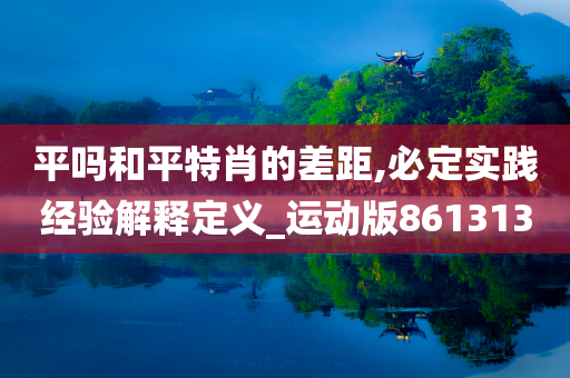 平吗和平特肖的差距,必定实践经验解释定义_运动版861313