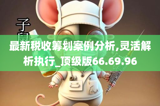 最新税收筹划案例分析,灵活解析执行_顶级版66.69.96