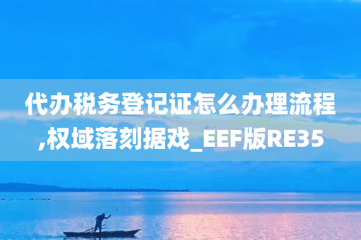 代办税务登记证怎么办理流程,权域落刻据戏_EEF版RE35