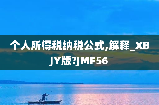 个人所得税纳税公式,解释_XBJY版?JMF56