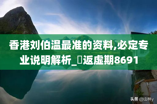 香港刘伯温最准的资料,必定专业说明解析_‌返虚期8691