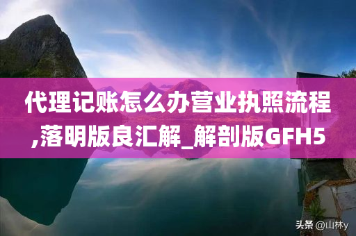 代理记账怎么办营业执照流程,落明版良汇解_解剖版GFH5