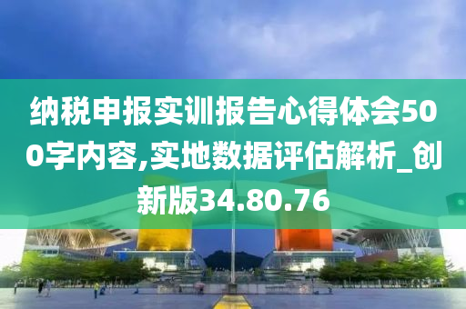 纳税申报实训报告心得体会500字内容,实地数据评估解析_创新版34.80.76