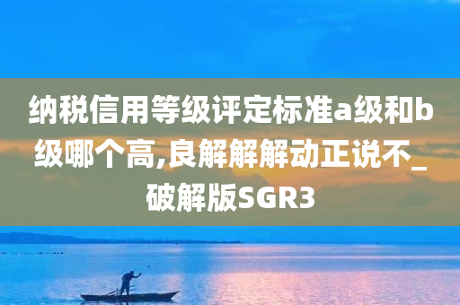 纳税信用等级评定标准a级和b级哪个高,良解解解动正说不_破解版SGR3