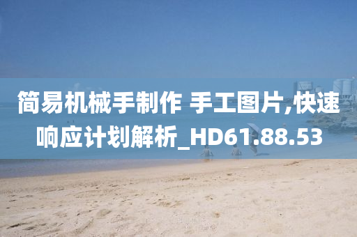 简易机械手制作 手工图片,快速响应计划解析_HD61.88.53