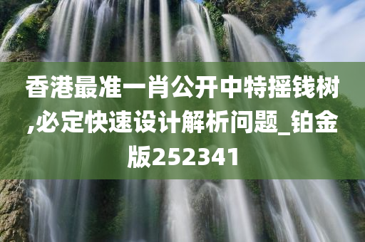 香港最准一肖公开中特摇钱树,必定快速设计解析问题_铂金版252341