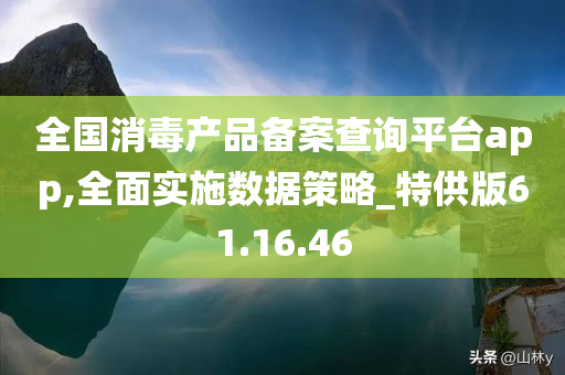 全国消毒产品备案查询平台app,全面实施数据策略_特供版61.16.46