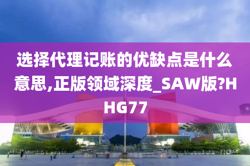 选择代理记账的优缺点是什么意思,正版领域深度_SAW版?HHG77