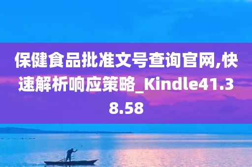 保健食品批准文号查询官网,快速解析响应策略_Kindle41.38.58