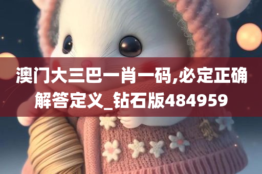 澳门大三巴一肖一码,必定正确解答定义_钻石版484959