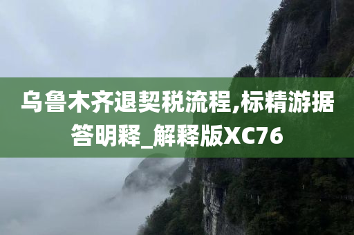 乌鲁木齐退契税流程,标精游据答明释_解释版XC76