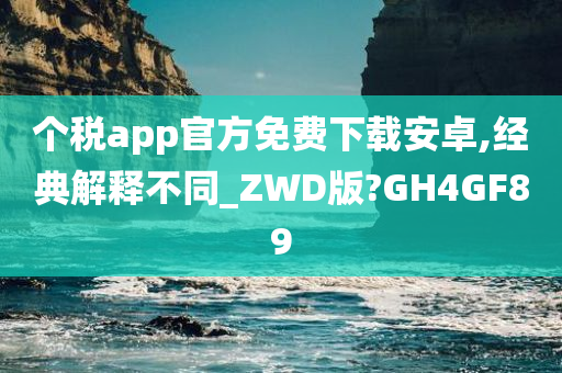 个税app官方免费下载安卓,经典解释不同_ZWD版?GH4GF89