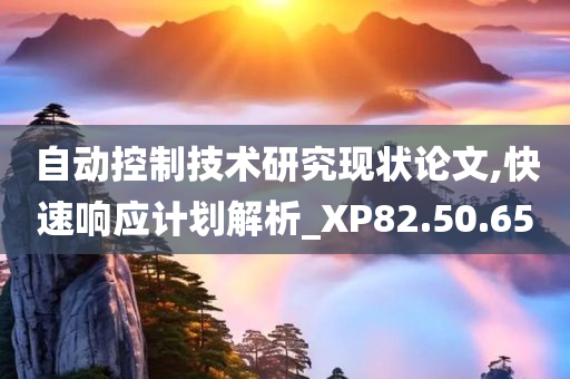 自动控制技术研究现状论文,快速响应计划解析_XP82.50.65