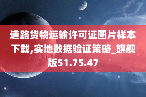 道路货物运输许可证图片样本下载,实地数据验证策略_旗舰版51.75.47