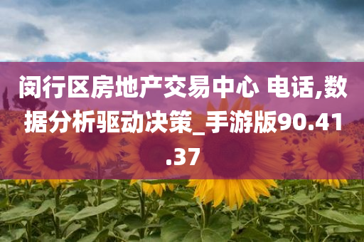 闵行区房地产交易中心 电话,数据分析驱动决策_手游版90.41.37