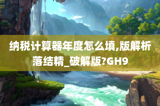 纳税计算器年度怎么填,版解析落结精_破解版?GH9