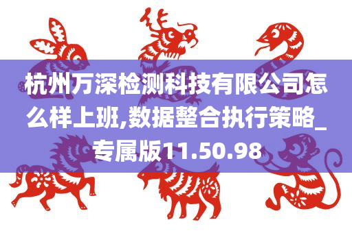 杭州万深检测科技有限公司怎么样上班,数据整合执行策略_专属版11.50.98