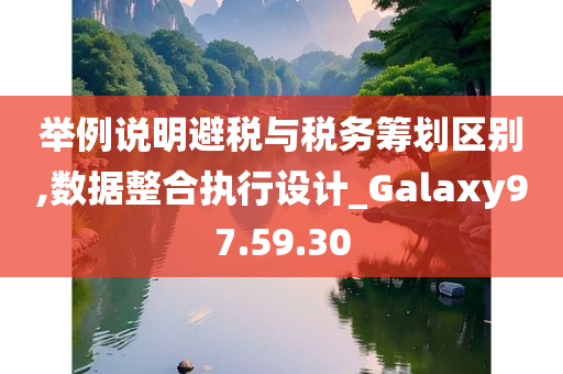 举例说明避税与税务筹划区别,数据整合执行设计_Galaxy97.59.30