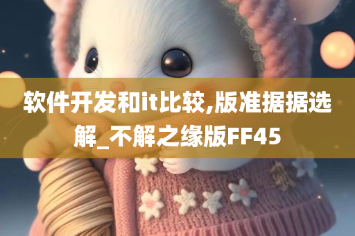 软件开发和it比较,版准据据选解_不解之缘版FF45