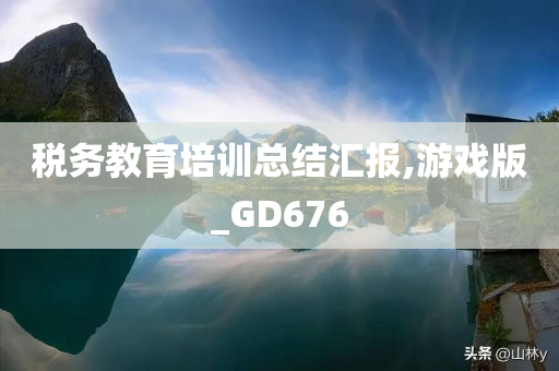 税务教育培训总结汇报,游戏版_GD676