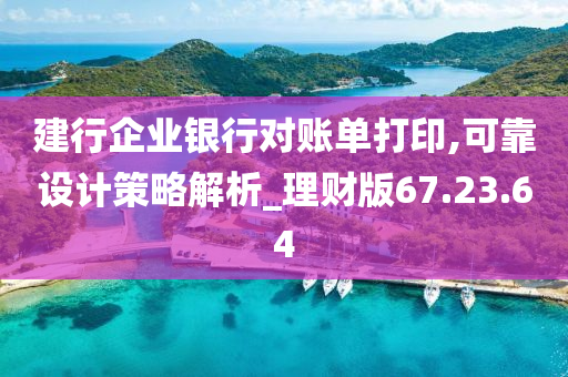 建行企业银行对账单打印,可靠设计策略解析_理财版67.23.64