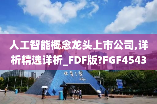 人工智能概念龙头上市公司,详析精选详析_FDF版?FGF4543