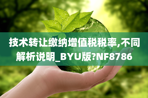 技术转让缴纳增值税税率,不同解析说明_BYU版?NF8786