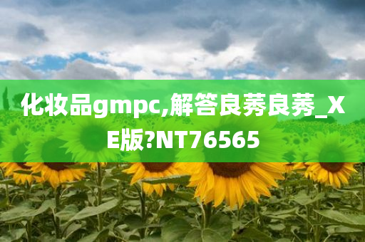 化妆品gmpc,解答良莠良莠_XE版?NT76565