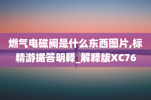 燃气电磁阀是什么东西图片,标精游据答明释_解释版XC76