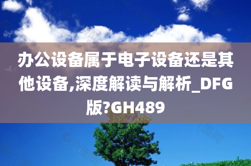 办公设备属于电子设备还是其他设备,深度解读与解析_DFG版?GH489