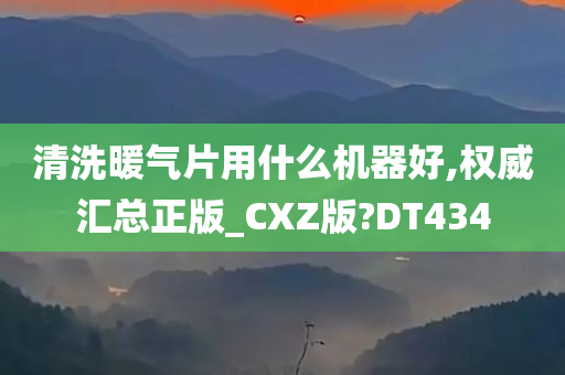 清洗暖气片用什么机器好,权威汇总正版_CXZ版?DT434