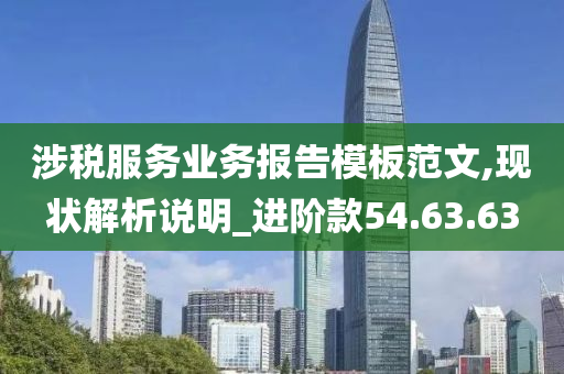 涉税服务业务报告模板范文,现状解析说明_进阶款54.63.63