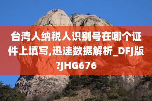 台湾人纳税人识别号在哪个证件上填写,迅速数据解析_DFJ版?JHG676