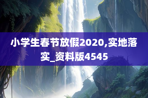 小学生春节放假2020,实地落实_资料版4545