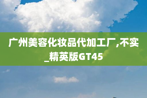 广州美容化妆品代加工厂,不实_精英版GT45