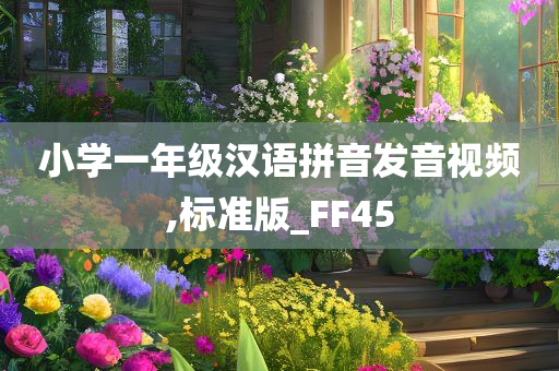 小学一年级汉语拼音发音视频,标准版_FF45