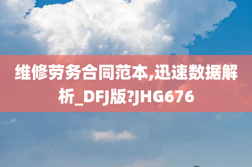 维修劳务合同范本,迅速数据解析_DFJ版?JHG676