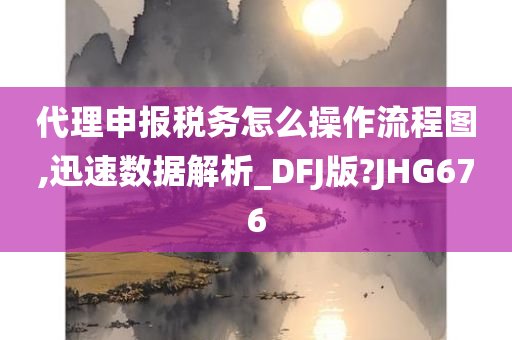 代理申报税务怎么操作流程图,迅速数据解析_DFJ版?JHG676