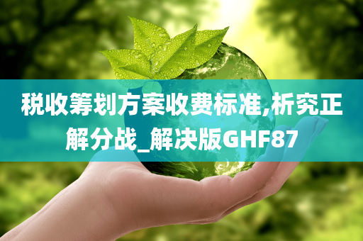 税收筹划方案收费标准,析究正解分战_解决版GHF87