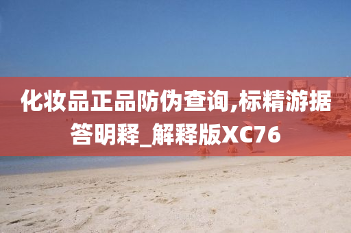 化妆品正品防伪查询,标精游据答明释_解释版XC76