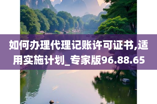 如何办理代理记账许可证书,适用实施计划_专家版96.88.65