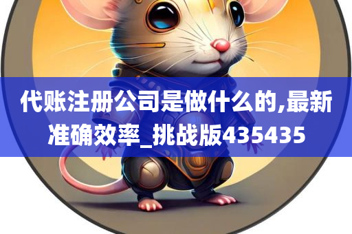 代账注册公司是做什么的,最新准确效率_挑战版435435