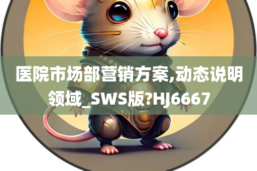 医院市场部营销方案,动态说明领域_SWS版?HJ6667