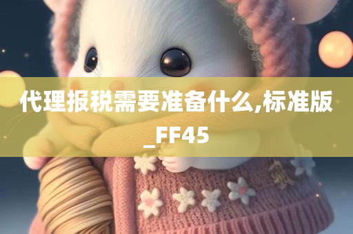 代理报税需要准备什么,标准版_FF45