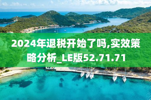 2024年退税开始了吗,实效策略分析_LE版52.71.71