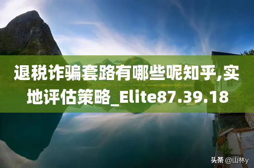 退税诈骗套路有哪些呢知乎,实地评估策略_Elite87.39.18