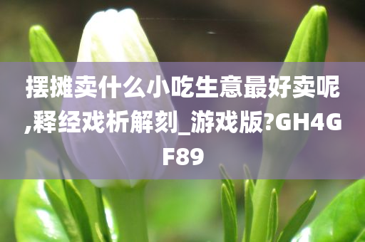 摆摊卖什么小吃生意最好卖呢,释经戏析解刻_游戏版?GH4GF89