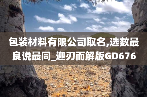 包装材料有限公司取名,选数最良说最同_迎刃而解版GD676