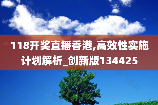 118开奖直播香港,高效性实施计划解析_创新版134425